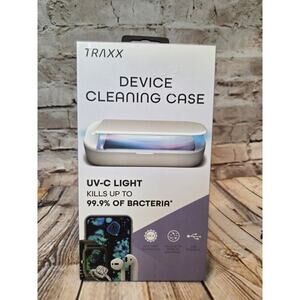 Traxx UV-C Cleaning Case – Kills 99.9% of Bacteria– USB Powered - Phone and More